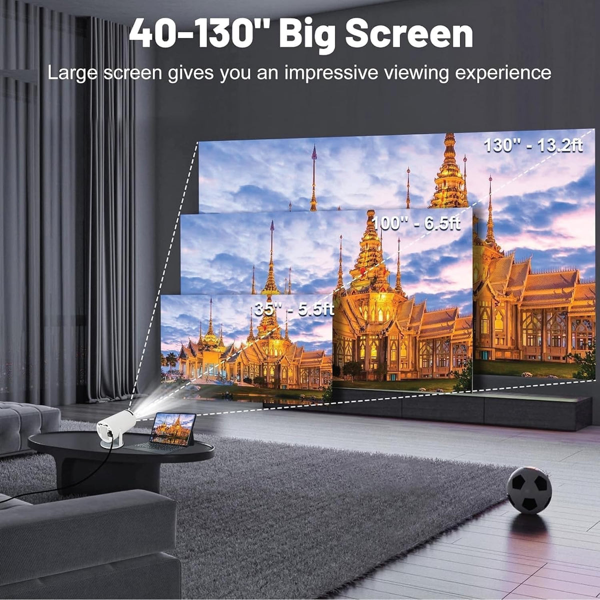 Smart Mini Projector| 720p Full HD