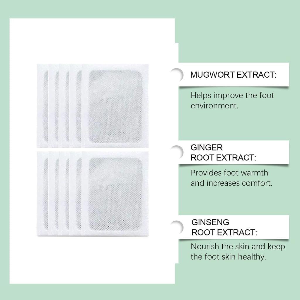 Herbal And Gentle Ingredient Detox Foot Pads (Pack Of 1) 10 Pcs