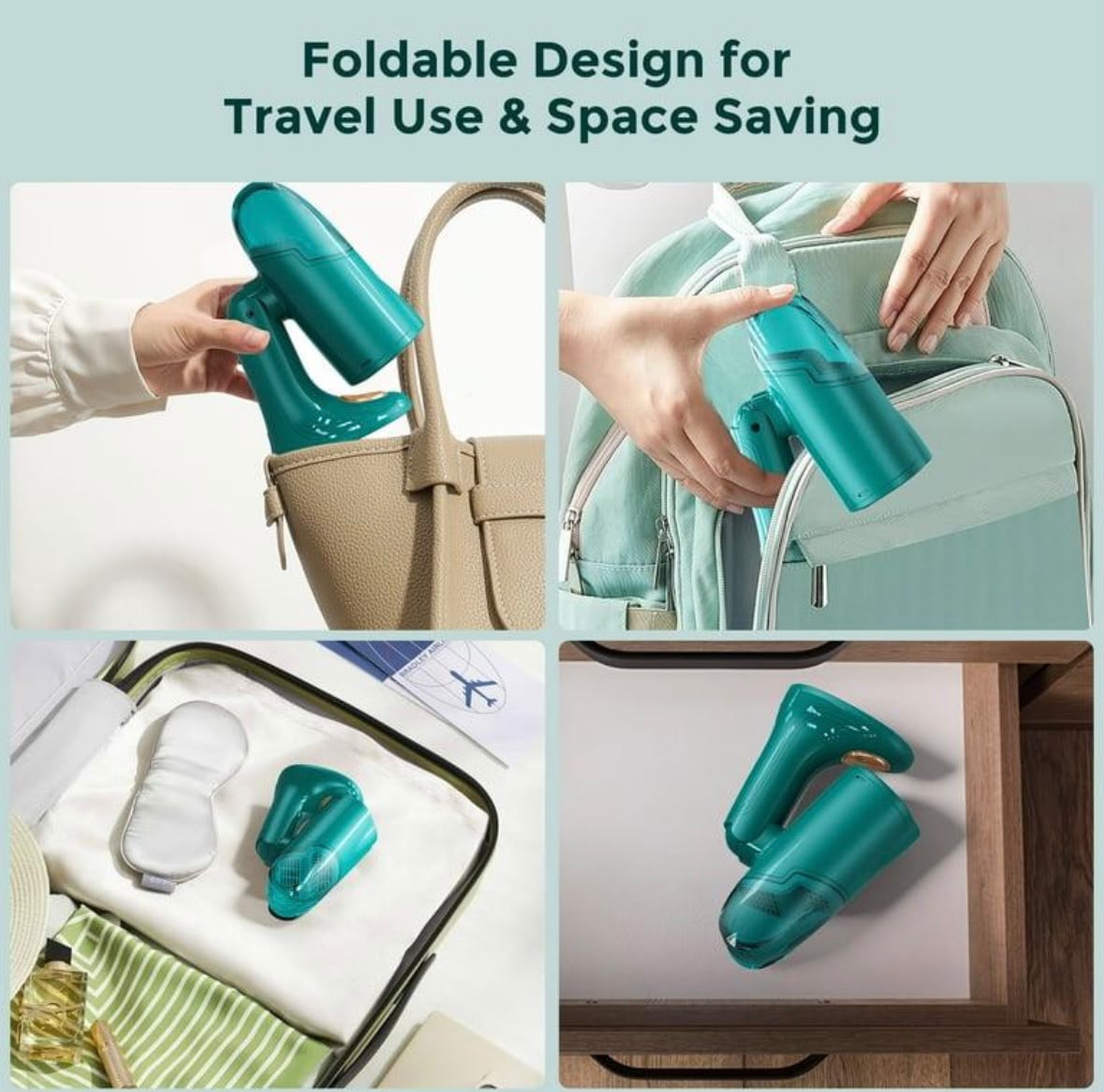 Handheld Garment Steamer for Home & Office, Fast Heat Mini Iron